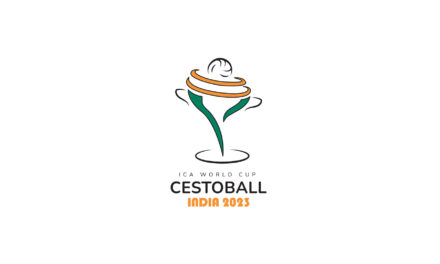 THE OFFICIAL LOGO OF THE CESTOBALL WORLD CUP