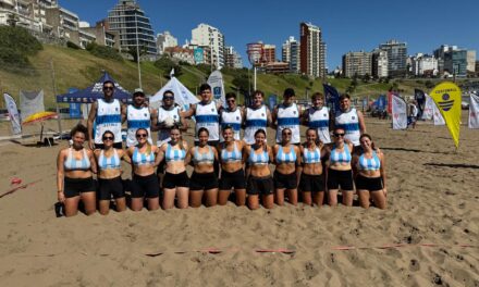 ARGENTINE CESTOBALL TEAMS TRAVELED TO THE BEACH